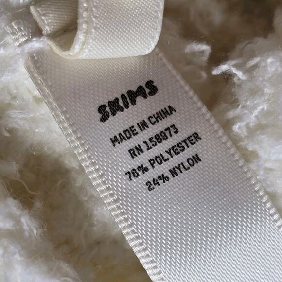 Skims Cozy Knit Soft Scoop Neck Cropped Tank Top Bone White New Size S/M - Picture 7 of 11